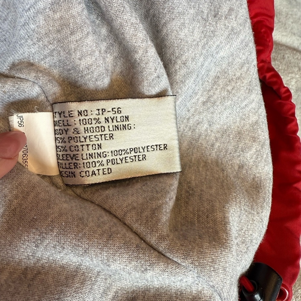 SL Port Authority Red Jacket with Gray Hood - Picture 8 of 12